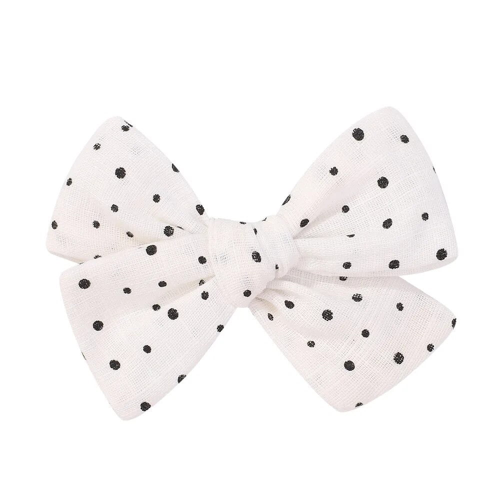 Polka Dot Bow - Clip