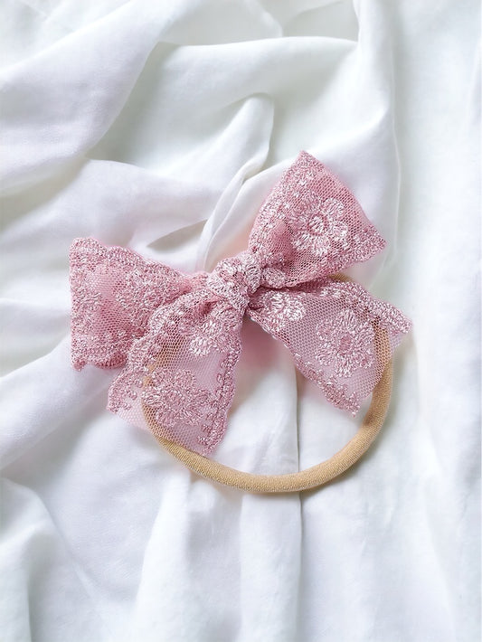 Flower Lace Bow