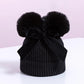 Pom Pom Beanie - Black