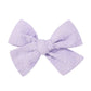 Lilac Dotty Bow - Clip